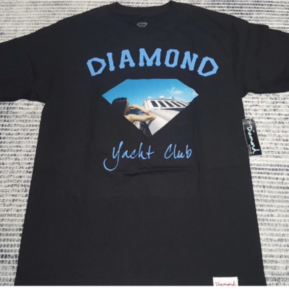 Diamond Yacht Club T Shirt Black Size M